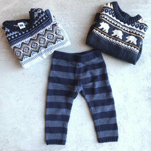 Baby boy sweater/leggings set, size 12-18 months